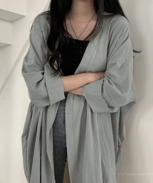 ゆったりロングスリーブカーディガン