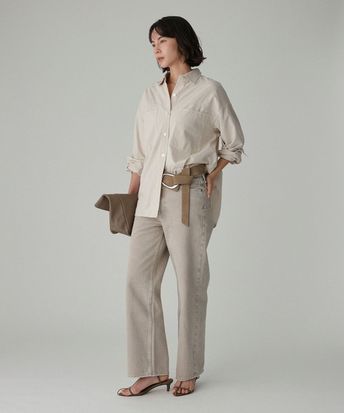 upperhights(アッパーハイツ)の「【upper hights】<別注>THE LAZY NIECE MRN(デニムパンツ・レディース・ベージュ・24inch/23inch/25inch)」の6枚目の写真