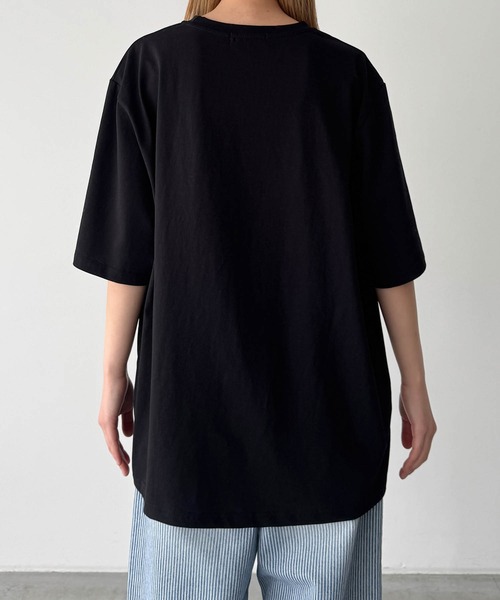 CANAL JEAN(キャナルジーン)の「Lakey Park driving dog Tシャツ(Tシャツ/カットソー・レディース・ホワイト/ブラック・ONE SIZE)」の11枚目の写真