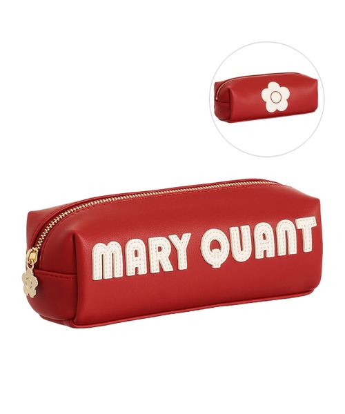 レトロロゴパッチ スクエアペンケース（ポーチ）｜MARY QUANT（マリー
