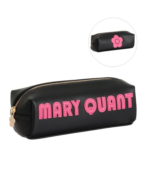 レトロロゴパッチ スクエアペンケース（ポーチ）｜MARY QUANT（マリー