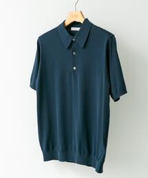 LIFE STYLE TAILOR　ハイゲージ半袖ニットポロシャツ