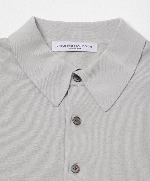 URBAN RESEARCH DOORS(アーバンリサーチドアーズ)の「LIFE STYLE TAILOR ハイゲージ半袖ニットポロシャツ(シャツ/ブラウス・メンズ・ブラウン/アイボリー/ブラック/ブルー・MEDIUM/LARGE)」の18枚目の写真