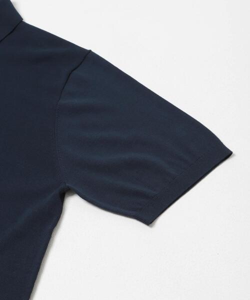 URBAN RESEARCH DOORS(アーバンリサーチドアーズ)の「LIFE STYLE TAILOR ハイゲージ半袖ニットポロシャツ(シャツ/ブラウス・メンズ・ブラウン/アイボリー/ブラック/ブルー・MEDIUM/LARGE)」の5枚目の写真