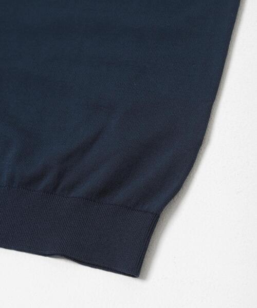 URBAN RESEARCH DOORS(アーバンリサーチドアーズ)の「LIFE STYLE TAILOR ハイゲージ半袖ニットポロシャツ(シャツ/ブラウス・メンズ・ブラウン/アイボリー/ブラック/ブルー・MEDIUM/LARGE)」の6枚目の写真
