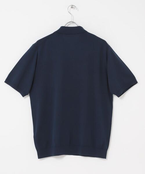 URBAN RESEARCH DOORS(アーバンリサーチドアーズ)の「LIFE STYLE TAILOR ハイゲージ半袖ニットポロシャツ(シャツ/ブラウス・メンズ・ブラウン/アイボリー/ブラック/ブルー・MEDIUM/LARGE)」の7枚目の写真