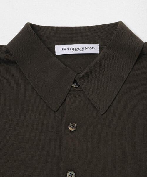 URBAN RESEARCH DOORS(アーバンリサーチドアーズ)の「LIFE STYLE TAILOR ハイゲージ半袖ニットポロシャツ(シャツ/ブラウス・メンズ・ブラウン/アイボリー/ブラック/ブルー・MEDIUM/LARGE)」の19枚目の写真