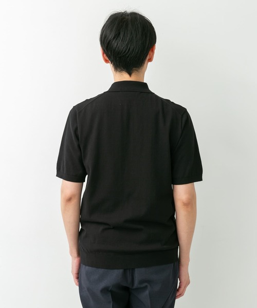 URBAN RESEARCH DOORS(アーバンリサーチドアーズ)の「LIFE STYLE TAILOR ハイゲージ半袖ニットポロシャツ(シャツ/ブラウス・メンズ・ブラウン/アイボリー/ブラック/ブルー・MEDIUM/LARGE)」の16枚目の写真