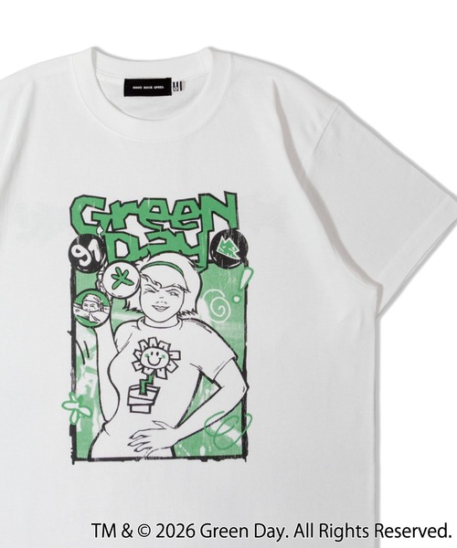 GOOD ROCK SPEED(グッドロックスピード)の「GOOD ROCK SPEED-Green Day TEE(Tシャツ/カットソー・メンズ・ブラック/ホワイト・M/L)」の1枚目の写真