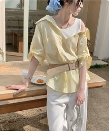 オフショルダー」に該当するシャツ/ブラウス（イエロー/黄色系