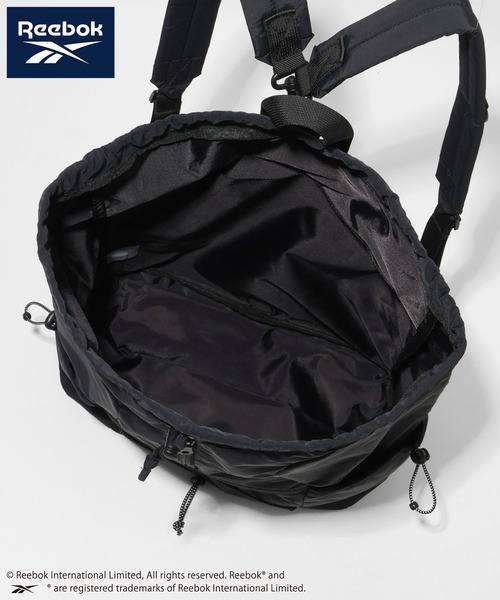 Reebok(リーボック)の「【Reebok/リーボック】ドローコード2way リュック ナップサック(バックパック/リュック・メンズ・ブラック/グレー/オフホワイト・FREE)」の14枚目の写真