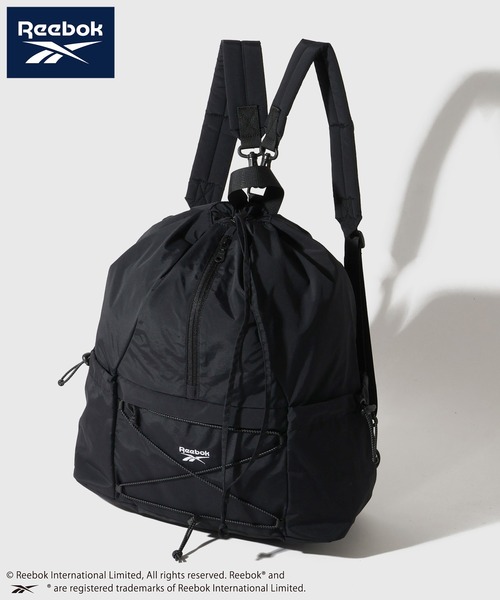 Reebok(リーボック)の「【Reebok/リーボック】ドローコード2way リュック ナップサック(バックパック/リュック・メンズ・ブラック/グレー/オフホワイト・FREE)」の18枚目の写真