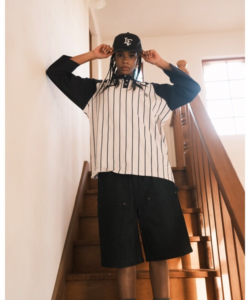 セール】LFYT ラファイエット - PINSTRIPE RAGLAN SLEEVE TEE ラグラン