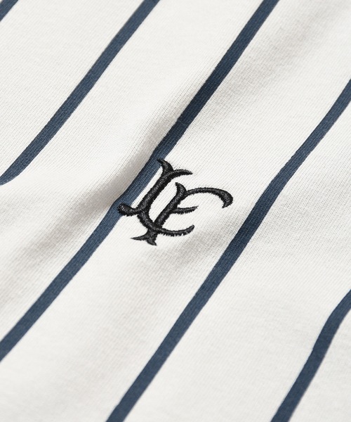 LFYT(エルエフワイティー)の「LFYT ラファイエット - PINSTRIPE RAGLAN SLEEVE TEE ラグランスリーブ Tシャツ LS260102(Tシャツ/カットソー・メンズ・ネイビー/ホワイト・X-LARGE/LARGE/MEDIUM/SMALL/XX-LARGE)」の9枚目の写真