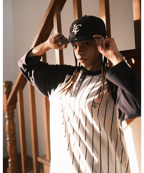 LFYT(エルエフワイティー)の「LFYT ラファイエット - PINSTRIPE RAGLAN SLEEVE TEE ラグランスリーブ Tシャツ LS260102(Tシャツ/カットソー・メンズ・ネイビー/ホワイト・X-LARGE/LARGE/MEDIUM/SMALL/XX-LARGE)」の13枚目の写真