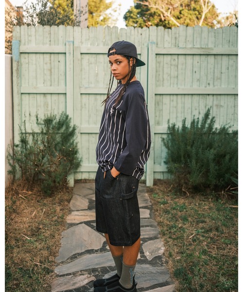 LFYT(エルエフワイティー)の「LFYT ラファイエット - PINSTRIPE RAGLAN SLEEVE TEE ラグランスリーブ Tシャツ LS260102(Tシャツ/カットソー・メンズ・ネイビー/ホワイト・X-LARGE/LARGE/MEDIUM/SMALL/XX-LARGE)」の14枚目の写真