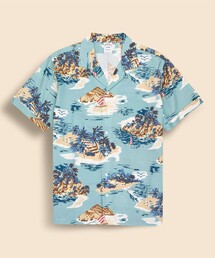 BROOKS BROTHERS | コットン アイランドプリント オープンカラーシャツ Regular Fit(シャツ/ブラウス)