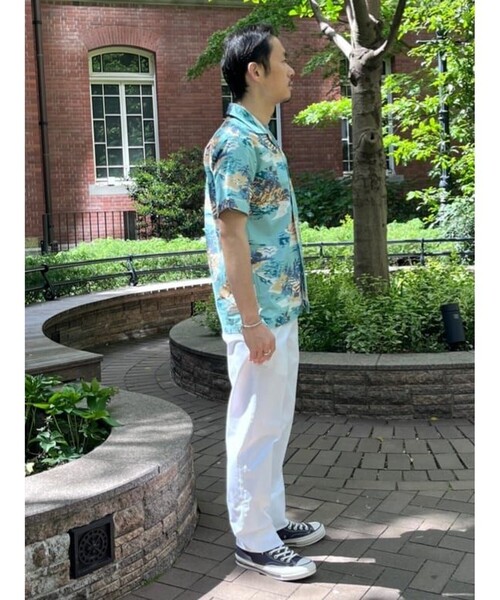 BROOKS BROTHERS(ブルックスブラザーズ)の「コットン アイランドプリント オープンカラーシャツ Regular Fit(シャツ/ブラウス・メンズ・ブルー・LARGE/MEDIUM/SMALL)」の5枚目の写真