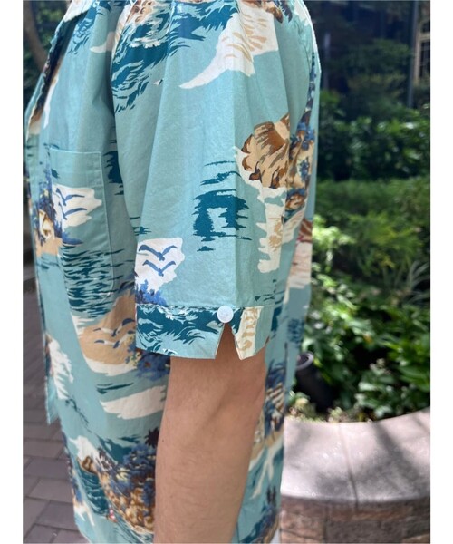 BROOKS BROTHERS(ブルックスブラザーズ)の「コットン アイランドプリント オープンカラーシャツ Regular Fit(シャツ/ブラウス・メンズ・ブルー・LARGE/MEDIUM/SMALL)」の7枚目の写真