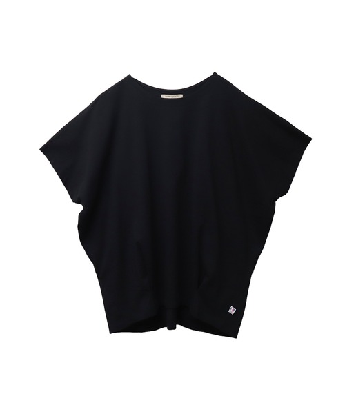 libelle more(リベル モア)の「【接触冷感】USAコットン裾タック半袖プルオーバー(Tシャツ/カットソー・レディース・チャコールグレー/ブラック/オフホワイト/ライトカーキ/グレイッシュベージュ・M)」の19枚目の写真