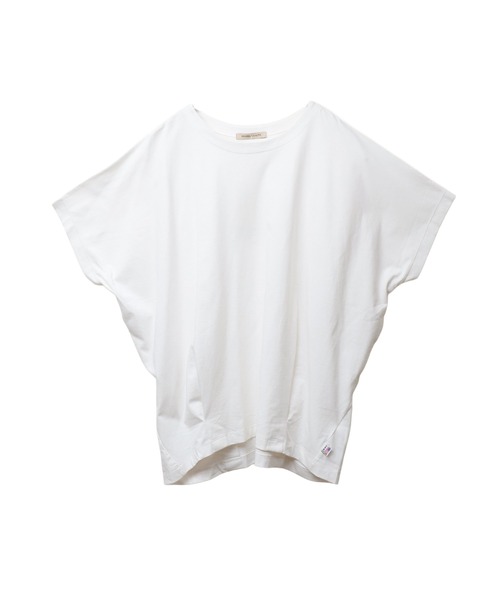 libelle more(リベル モア)の「【接触冷感】USAコットン裾タック半袖プルオーバー(Tシャツ/カットソー・レディース・チャコールグレー/ブラック/オフホワイト/ライトカーキ/グレイッシュベージュ・M)」の15枚目の写真