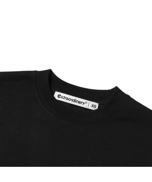 EXTRAORDINARY(エクストラオーディナリー)の「W BLACK LETTER LOGO TEE BLACK(Tシャツ/カットソー・レディース・その他・F)」の4枚目の写真