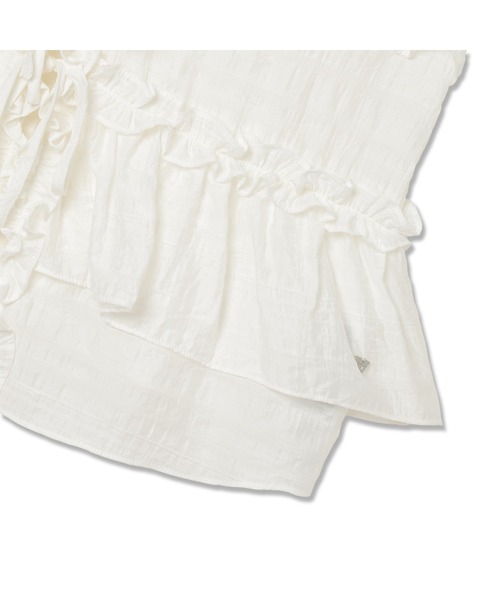 Guess(ゲス)の「LADIES' Woven Tank Top トップス キャミソール(キャミソール・レディース・ブラック/ホワイト・MEDIUM/SMALL/X-SMALL)」の12枚目の写真