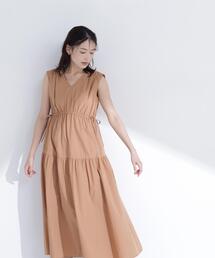 NATURAL BEAUTY BASIC | サイドボタンタフタワンピース(ワンピース)