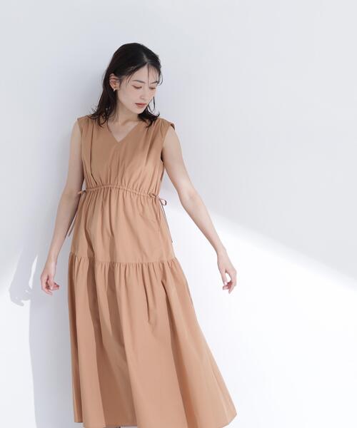 サイドボタンタフタワンピース（ワンピース）｜NATURAL BEAUTY BASIC