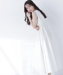 NATURAL BEAUTY BASIC | サイドボタンタフタワンピース(ワンピース)