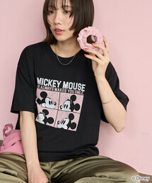 限定展開　別注/Mickey Mouse/ミッキーマウス/4box半袖プリントTシャツ