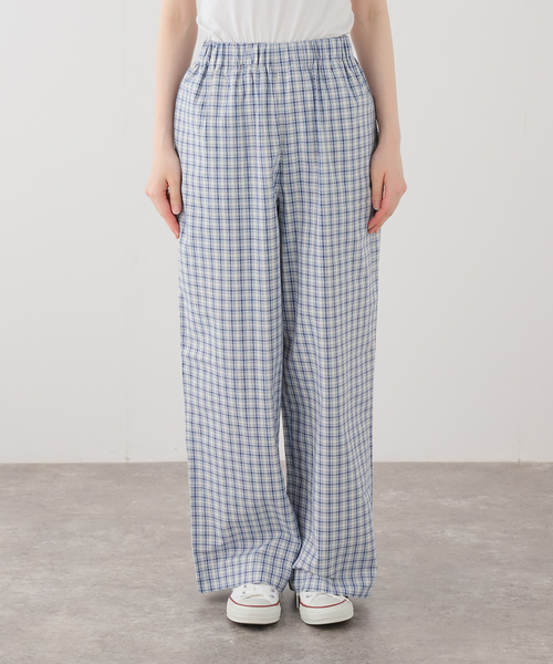 FRAMeWORK(フレームワーク)の「BASERANGE/ベースレンジ CLAUDE PANTS(ブルー)(スラックス・レディース・ブルー・FREE)」の1枚目の写真