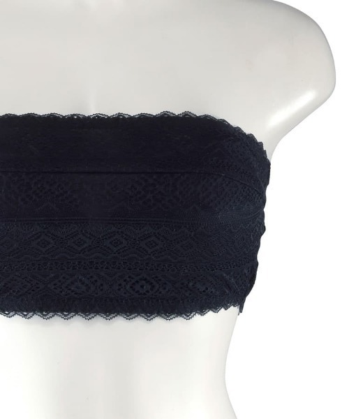 northerly(ノーザリー)の「総レースチューブブラ(チューブトップ・レディース・ブラック/オフホワイト・SMALL/LARGE/MEDIUM)」の9枚目の写真