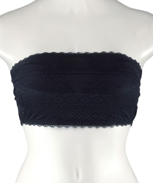 northerly(ノーザリー)の「総レースチューブブラ(チューブトップ・レディース・ブラック/オフホワイト・SMALL/LARGE/MEDIUM)」の12枚目の写真
