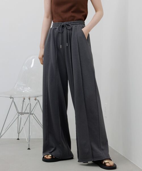 RETRO GIRL(レトロガール)の「シームスウェットPT(スウェットパンツ・レディース・ホワイト系その他/ナチュラル/チャコールグレー・FREE)」の6枚目の写真