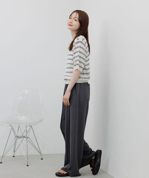 RETRO GIRL(レトロガール)の「シームスウェットPT(スウェットパンツ・レディース・ホワイト系その他/ナチュラル/チャコールグレー・FREE)」の11枚目の写真