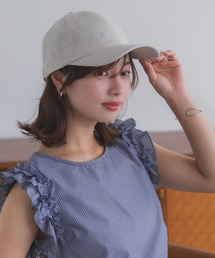 polcadot（ポルカドット）の「ナチュラル リネンキャップ 麻素材・軽い・通気性（キャップ）」