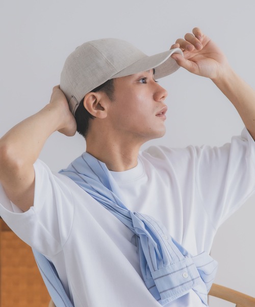 polcadot(ポルカドット)の「ナチュラル リネンキャップ/麻素材・軽い・通気性(キャップ・レディース・ライトブラウン/ナチュラル/ブラック・FREE)」の21枚目の写真