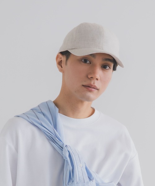 polcadot(ポルカドット)の「ナチュラル リネンキャップ/麻素材・軽い・通気性(キャップ・レディース・ライトブラウン/ナチュラル/ブラック・FREE)」の19枚目の写真