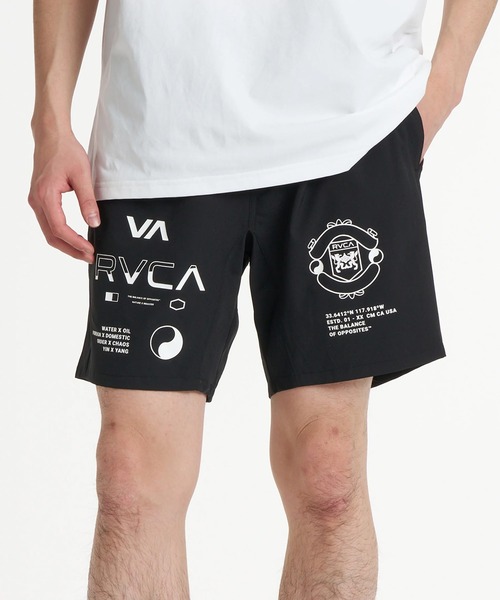 RVCA(ルーカ)の「RVCA/ルーカ ハーフパンツ ショートパンツ ショーツ ロゴ ストレッチ 17インチ セットアップ対応 BG04A606(その他パンツ・メンズ・ブラック・S/L/M)」の4枚目の写真