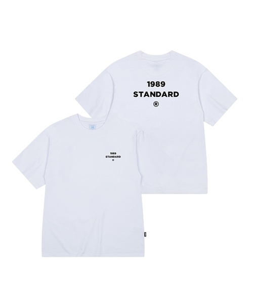 1989STANDARD（1989スタンダード）の「バックセンター クールコットン オーバーサイズ 半袖 (SISSTD-0229)（Tシャツ/カットソー・メンズ・ブラック/アイボリー/ブルー/ネイビー/ホワイト/ライトグレー・MEDIUM/LARGE/X-LARGE）」の2枚目の写真