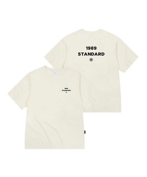 1989STANDARD（1989スタンダード）の「バックセンター クールコットン オーバーサイズ 半袖 (SISSTD-0229)（Tシャツ/カットソー・メンズ・ブラック/アイボリー/ブルー/ネイビー/ホワイト/ライトグレー・MEDIUM/LARGE/X-LARGE）」の3枚目の写真
