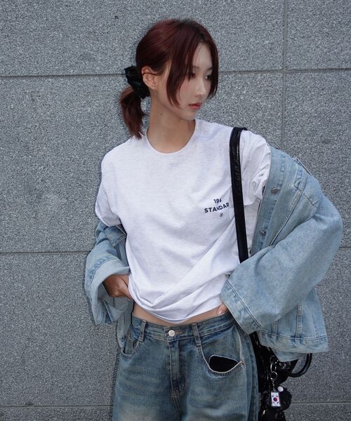 1989STANDARD（1989スタンダード）の「バックセンター クールコットン オーバーサイズ 半袖 (SISSTD-0229)（Tシャツ/カットソー・メンズ・ブラック/アイボリー/ブルー/ネイビー/ホワイト/ライトグレー・MEDIUM/LARGE/X-LARGE）」の19枚目の写真