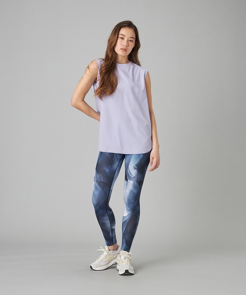 Chacott(チャコット)の「EasyCare+ノースリーブTシャツ(エコバッグ/サブバッグ・レディース・ライラック/ホワイト/ライトグレー・M)」の3枚目の写真
