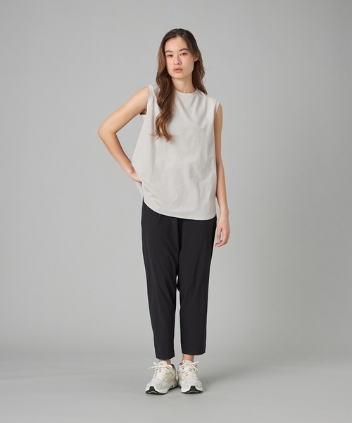Chacott(チャコット)の「EasyCare+ノースリーブTシャツ(エコバッグ/サブバッグ・レディース・ライラック/ホワイト/ライトグレー・M)」の12枚目の写真