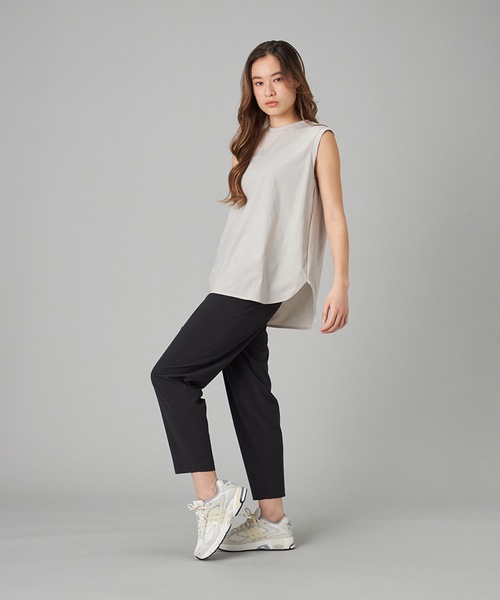 Chacott(チャコット)の「EasyCare+ノースリーブTシャツ(エコバッグ/サブバッグ・レディース・ライラック/ホワイト/ライトグレー・M)」の13枚目の写真