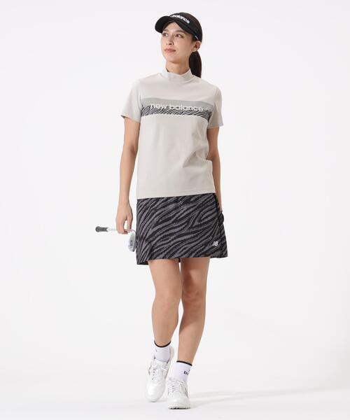 New Balance Golf(ニューバランスゴルフ)の「【new balance golf】ロゴラインゼブラ柄 ジャージー スカート (WOMENS)(スカート・レディース・ブラック/ベージュ系その他・SMALL/MEDIUM/LARGE/X-SMALL)」の3枚目の写真