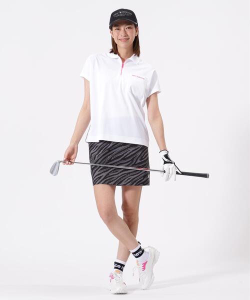 New Balance Golf(ニューバランスゴルフ)の「【new balance golf】ロゴラインゼブラ柄 ジャージー スカート (WOMENS)(スカート・レディース・ブラック/ベージュ系その他・SMALL/MEDIUM/LARGE/X-SMALL)」の4枚目の写真