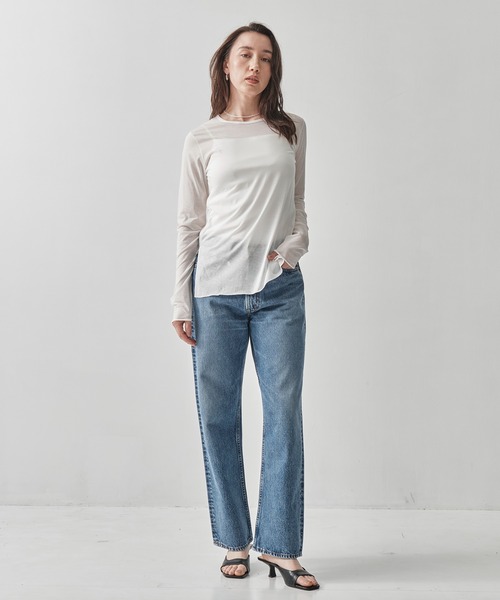 orSlow（オアスロウ）の「[orSlow/オアスロー]101 DADs FIT DENIM PANTS（デニムパンツ・レディース・ライトブルー・S/XS）」の2枚目の写真