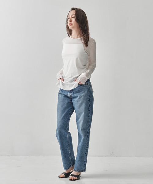 orSlow（オアスロウ）の「[orSlow/オアスロー]101 DADs FIT DENIM PANTS（デニムパンツ・レディース・ライトブルー・S/XS）」の3枚目の写真